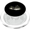 Funny Cat & Books Graphic Readers Book N Black Cat Lettura Libro Amante Bibliofilo Reader Fiori di campo PopSockets PopGrip per MagSafe