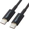Amazon Basics Cavo di ricarica rapida da USB-C a USB-C 2.0, velocità 480 Mbps, certificato USB-IF, per Apple iPhone 16/15, iPad, Samsung Galaxy, tablet, laptop, 0.9 m, nero