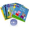 Foblit ltd Peppa Pig Purple Bag 10 Books Collection Set including CD (Peppa's Painting,Museum,Time Capsule,Power Cut, Grandpa Pig's Lawnmower,Library,Rock Pools,Peppa's Lunch, School Project & Peppa's Pen Pal)