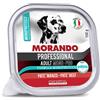 Morando Professional Dog Paté Mono-Pro - Manzo 150g, Kit x 22 pezzi (22 Pezzi)