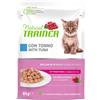Trainer Natural e Sensitive Natural Trainer Cat Kitten&Young - BUSTA con Tonno 85g, Singola unità