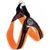 Tre Ponti Pettorina Easy Fit Rete Fluo Sottopancia Regolabile Chiusura Plastica Arancione, Pettorina Taglia 2 da 4 a 5 Kg