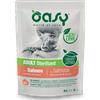 Oasy Cat Adult Busta Sterilized Bocconcini in Salsa - Salmone 85g, Singola unità