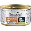 Exclusion Cat Renal Adult Fase 1 - Maiale&Piselli E Riso 85g, 85g, Kit x 24 pezzi (24 Pezzi)