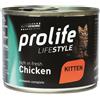 Prolife Cat Lifestyle Kitten Chicken - 200g, Kit x 6 pezzi (6 Pezzi)