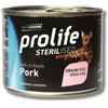 Prolife Cat Sterilised Grain Free Adult Pork - 200g, Kit x 6 pezzi (6 Pezzi)