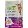 Trainer Natural e Sensitive Natural Trainer Cat Adult Sterilised - BUSTA Con Salmone 85g, 85g, Kit x 12 pezzi (12 Pezzi)