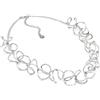 VLNET®| Vestopazzo Collana - Orecchini - Bracciale - anello | spirale, cerchi concentrici e curve | Placcato argento 925 | lavorazione artigianale | nickel tested (COLLANA CURVE SILVER)