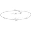 Sofia Milani - Bracciale da Donna in Argento 925 - con Pietra Zircone - Ciondolo a Stella - B0274