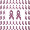 WANDIC 50 Spille con Nastro Rosa, Spille da Bavero per la sensibilizzazione sul Cancro al Seno, con Polvere Scintillante, Gioielli smaltati Speranza Amore distintivi per Donne sopravvissute