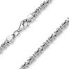 MATERIA by Matthias Wagner Materia - Collana da uomo in argento 925, 3 mm, diamantata, rodiata, 45 50 55 60 65 70 80 cm + scatola e Argento, colore: argento, cod. #K56