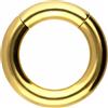 PIERCINGLINE Anello segmentato Clicker in acciaio chirurgico - Piercing anello in oro, argento, rosa, nero o blu - per naso, setto, orecchio, elica o trago, 3 mm Stabstärke | 10 mm Innendurchmesser