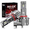 NATGIC Lampadina LED HB3 Per Fari Auto, Senza Ventola Lampadina LED HB3 9005, 16000LM 80W Mini formato 1:1 Bianco Luci 300% Luminosità, Fari Per Fendinebbia/il faroanabbagliante, Confezione da 2