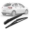 JinsenTGG Braccio e Spazzola Tergilunotto Posteriore Compatibile con Citroen C3 2009-2016, Braccio Tergicristallo Posteriore Gomma, Kit Spazzole Tergicristallo Posteriore impermeabile