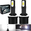 NATGIC 880 899 H27 Lampadine Fendinebbia a LED ad Alta Potenza 75W 3570 CSP Integrati Chip 6500K Xeno Bianco e 2400lm per Fari Fendinebbia Luce di Marcia Diurna DRL (Confezione da 2)