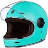 TORC Casco moto integrale Casco vintage in fibra di vetro stile retrò con visiera ECE22-06
