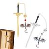 youfengamz 2 Pezzi Segnalibro Drago, Segnalibro Metallo Spada, Segnalibri Drago Fantasy, Bacchette per Capelli a Forma di Spada, Stile Vintage, Regalo Unico per Donne Uomini Amanti dei Libri(Argento+Oro)