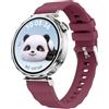 GIOPUEY Cinturini Compatibile con Huawei Watch GT 6 41mm/GT5/GT4/GT5 PRO 42mm, Morbido Silicone Cinturino [Resistente all'Usura] [Traspirante] - Wine Red