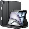 JETech Custodia per iPad Air 11 Pollici M4/M3/M2 (2026/2025/2024), iPad Air 5/4 (2022/2020 5a/4a 10,9 Pollici) con Portapenne, Sottile Folio Supporto Cover, Multi-Angolo Visualizzazione (Nero)