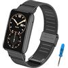 BDIG Cinturino Acciaio Compatibile con Xiaomi Mi Smart Band 7 Pro, Cinturini Metallo in Acciaio Inossidabile Braccialetto di Ricambio Regolabile Wristband Cinturini per Xiaomi Band 7 Pro