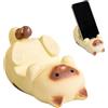 QYJMLH Supporto Per Cellulare A Forma Di Gatto,Funny Cat Holder Supporto, Per Animali Gatto Per La Decorazione Domestica Per Casa, Soggiorno, Dormitorio E Scuola-8.3 * 5.8 * 5CM (Bianco marrone)