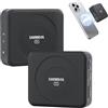 SHIMBOL TP NΑNA - Trasmettitore video senza fili, trasmissione wireless da 150 m, latenza 60 ms, ingresso/uscita HDMI, compatibile con fotocamera e smartphone (nero)