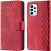 CaseGla Cover per Samsung Galaxy A23 4G/5G PU Pelle Custodia Flip Rojo