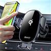Beeasy Caricatore Wireless Auto 15W, [Bracci di Auto-Bloccaggio] [360°Rotazione] Ricarica Wireless Auto Rapida, Supporto Telefono Auto Cruscotto per iPhone Samsung Huawei LG Ecc