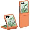 QJONSIU Cover Compatibile con Motorola Razr 60, Antiurto Ultrasottile PC Antigraffio Protettiva Cover-Arancione