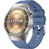 GIOPUEY Cinturini Compatibile con Huawei Watch GT 6 PRO/GT 5 PRO 46mm, Morbido Silicone Cinturino [Resistente all'Usura] [Traspirante] - Sky Blue