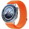 GIOPUEY Cinturini Compatibile con OnePlus Watch 3, Nylon Traspirante Sport Loop Cinturino in Morbido Nylon Intrecciato Strap Band - Orange