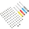 MMOBIEL Set completo: Viti di Ricambio per iPhone XR 6.1 Inch con 2X Viti pentalobe in ogni colore Inclusi 4 cacciaviti