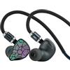 Linsoul THIEAUDIO HYPE 4 MKII 2DD + 4BA In Ear Monitor Ibrido,Cuffie IEM con Cavo,Sintonizzazione Neutra e Accattivante,Auricolari Gaming in Alluminio CNC con Cavo Modulare da 3,5/4,4mm per Audiofili