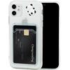 Generic Chengyuanfeng Cover Trasparente per iPhone 11 con Porta Carte, Custodia Ultra-Sottile 1,5 mm in TPU Antigiallo Antiurto, Minimalista Portafoglio con 3D Panda Applicato a Mano, per Studenti e Campus