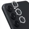 GIOPUEY [Protezione Completa Pellicola Fotocamera Compatibile con Samsung Galaxy A16, [Doppia Protezione] Metallo + Vetro Temperato, Protezione Fotocamera - Glitter Black