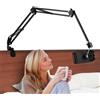 JABNOW Supporto per Tablet da Letto con Braccio in Alluminio Stabile, Rotazione a 360°, Regolabile per iPad Mini da 4,7-7 pollici, Telefoni e Tablet