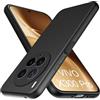 GIOPUEY Cover Compatibile con Vivo X300 PRO, Il Materiale TPU Ultrasottile Custodia, Anti Impronta Digitale Phone Case [Resistente all'Usura] [Antiscivolo] - Nero