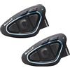 Midland - Interfono Moto Bluetooth Coppia BTX2 Pro S Twin, Auricolari Casco Impermeabili IPX6, Doppio Processore BT, 800m, 4 Coppie, Batteria 23H, Cancellazione Rumore, Audio Hi-Fi, Universal Intercom