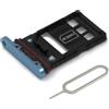 MMOBIEL Doppio Vassoio Carta SIM Compatibile con Huawei P30 Pro 2019 - Porta Scheda SIM - Inclusa guarnizione di gomma e Sim Pin - Blu