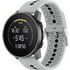 GIOPUEY Cinturini Compatibile con SUUNTO Run, Morbido TPU Cinturino [Design a Colori di Giunzione] - Grey/Black