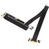 Cablecc Gen3.0 PCI-E 1x16 Riser Cavo 30 cm PCI-Express Estensione Angolo Retto Gomito Design 0.3M