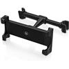 Wicked Chili Supporto Tablet Poggiatesta Auto Compatibile con iPad, Switch, Samsung Tab, Samsung Tab, Media Pad Tablet (14-28cm, 6-13 Pollici, Senza Vibrazioni, Ritratto/Paesaggio) Nero