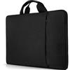 UPERFECT Borsa per computer portatile da 22 pollici, impermeabile, custodia nera per computer portatile da 22 pollici
