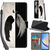 Haninsuze Cover per Samsung Galaxy A34 5G Custodia Cover Pelle Libro Portafoglio con Porta Carte Magnetica Protezione Antiurto Cuoio Flip Case Custodia Cover per Samsung A34 5G, ala