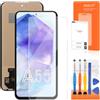AGCUT 6.6 LCD Schermo per Samsung Galaxy A55 5G LCD Display per Samsung A55 SM-A556 SM-A556B SM-A556E Incell Schermo Touch Screen Assembly con Riparazione Strumenti (Nero, Non Supporta Impronte Digitali)