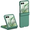 QJONSIU Cover Compatibile con Motorola Razr 60, Antiurto Ultrasottile PC Antigraffio Protettiva Cover-Verde