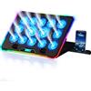 KLIM V14 Base di raffreddamento da Gaming per Notebook con 14 ventole + Nuovo + Stabile supporto RGB con ventole per portatile + Compatibile fino a 17 + 2 porte USB + Supporto per telefono