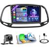 Hikity Autoradio per FIAT Doblo/Yeni Kasa 2015 con Wireless CarPlay Android Auto
