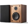 ANGELS HORN Altoparlanti da scaffale Bluetooth 5.2 Attivi Near Field 2.0 Stereo, 60W RMS con Ingresso Linea Ausiliaria, Telecomando, 2 Vie e Finitura Minimalista Legno