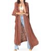 Lifetooler Copricostume Donna Mare Lungo Kimono Spiaggia Respirante Cardigan Estivo Elegante Caftano Bikini Copri (Bianco)